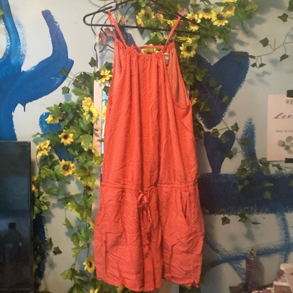 Old Navy Pants - Women’s Old Navy Orange Romper Size XL